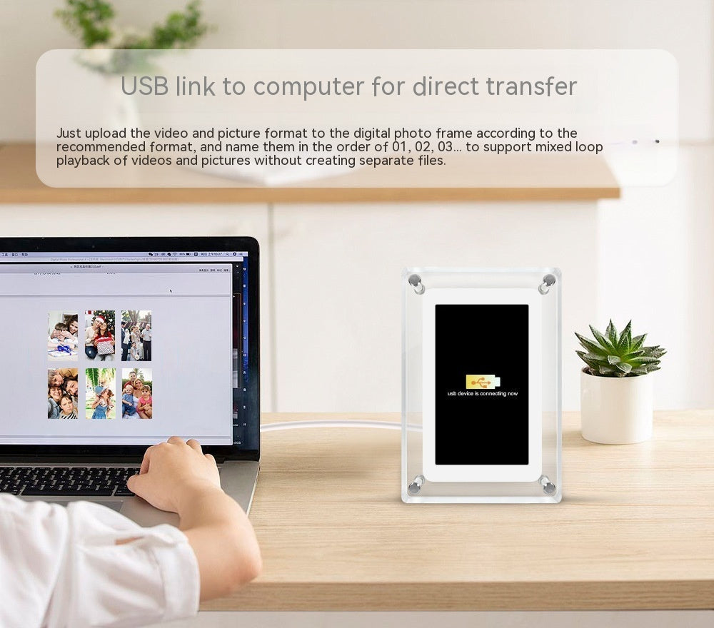 5-inch Transparent Fashion Digital