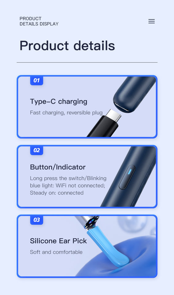 Visual Earpick Endoscope Smart Ear