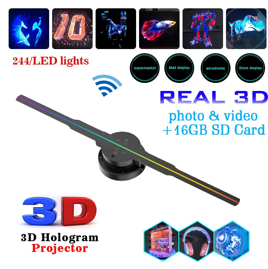 Led Luminous Sign Light Holographic