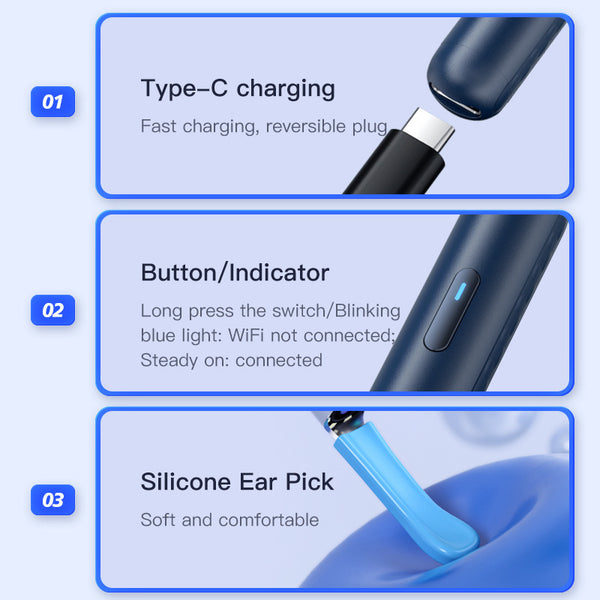 Visual Earpick Endoscope Smart Ear